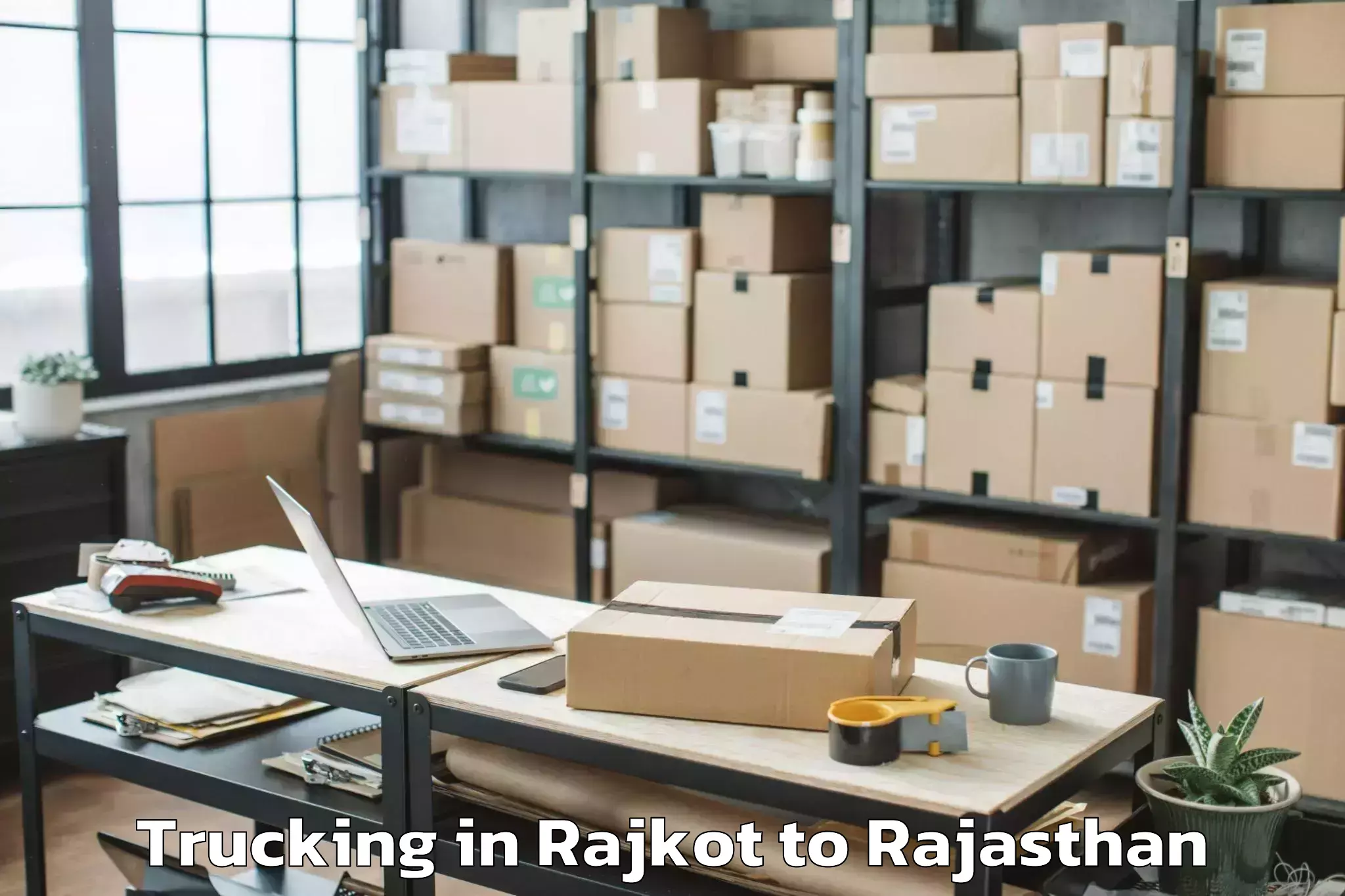 Easy Rajkot to Vallabhnagar Trucking Booking